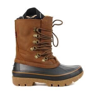 Sperry NWOB Ice Bay Black Tan Winter Duck Boots STS22567 Size 9 Waterproof